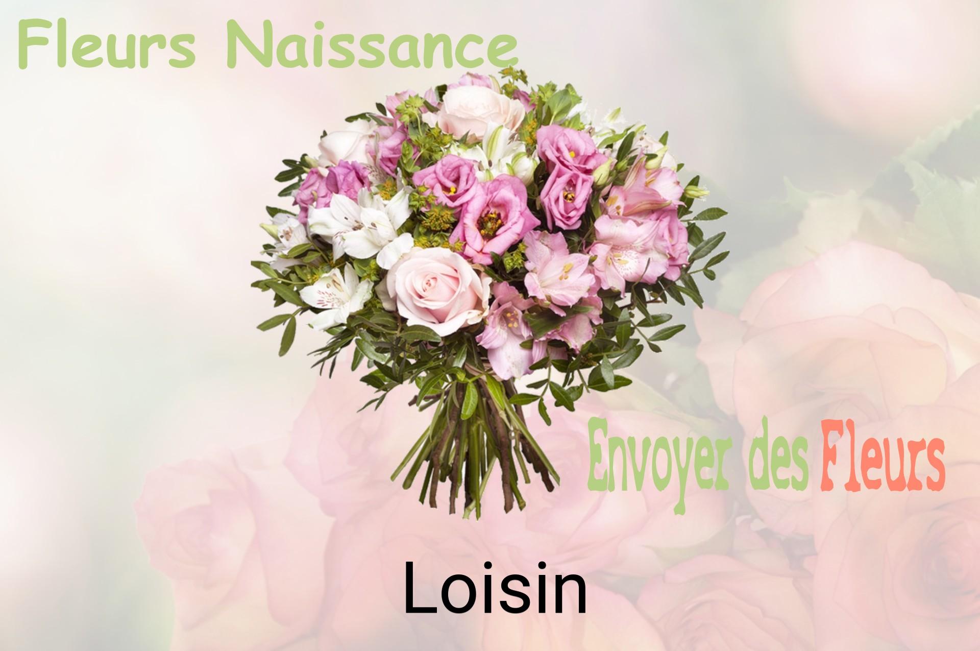 Bouquet de fleurs de naissance livré à Loisin